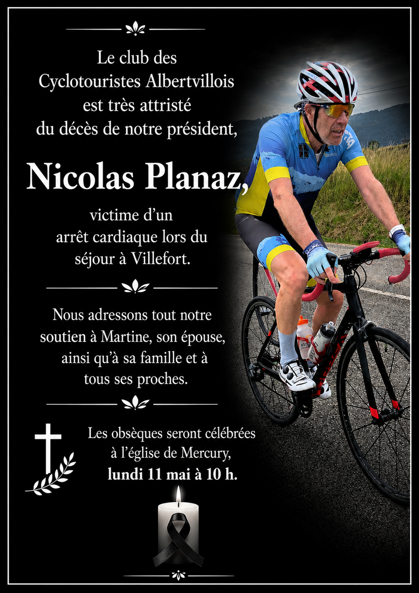 Hommage à notre président Nicolas Planaz
