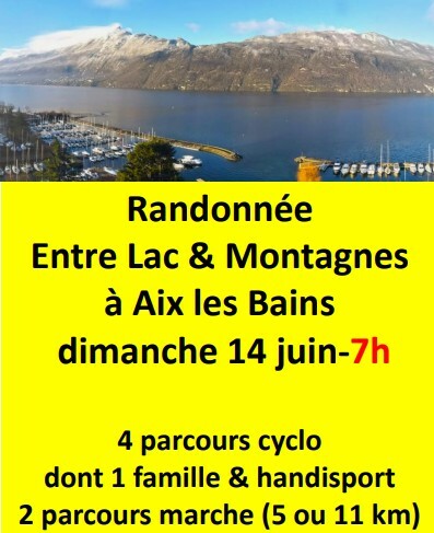 Randonnée Entre lac et montagne, Cyclos Aixois