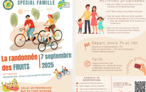 Randonnée des fruits, CC La Motte Servolex